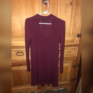 Express Maroon Dress